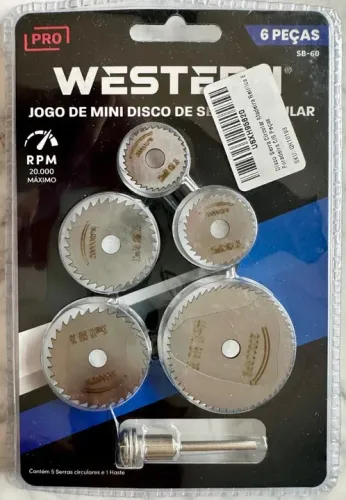 Disco Serra Circular Madeira para Retifica e Furadeira 6 Peças 100% aço HSS até 20.000rpm