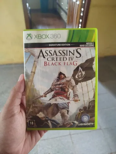 Assassins Creed BlackFlag IV Mídia Física Original - Usado / Xbox 360
