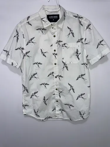 Camisa de esporte fino social estampada