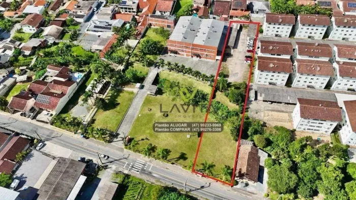 Terreno Comercial e Residencial á Venda com 2.417m² - Bairro Valparaiso (Garcia) Blumenau