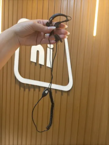 Fone de Ouvido Radio HT P2 P1 c/ Microfone Espiral