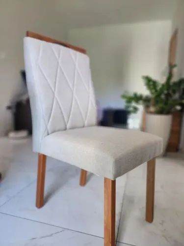 Kit Cadeiras Giulia Estofadas Tecido Veludo Boareto