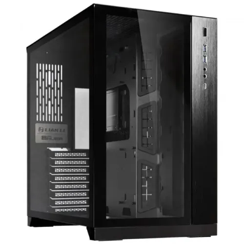 Gabinete Lian Li 011 Dynamic Preto Mid Tower Lateral de Vidro Temperado - Dynamic 011 Pret