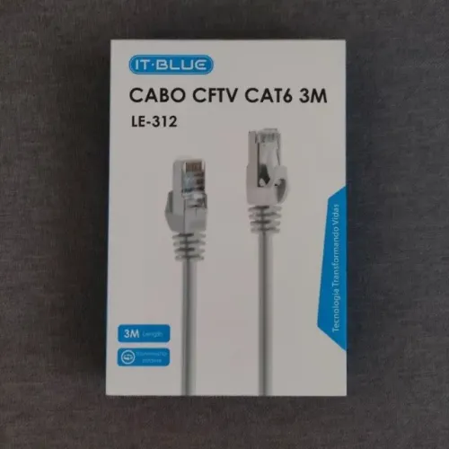 Cabo de Rede internet 3 Metros Cat6 Rj45 1000mb