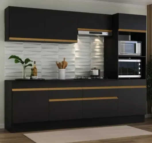Promoção Cozinha Completa Preta 5 modulos - 28/08/25   