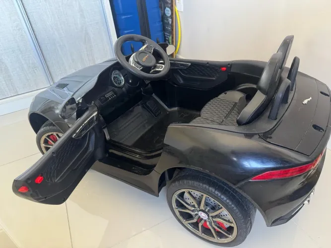 Carro elétrico infantil 12v jaguar preto