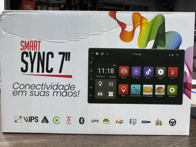 Multimídia 7? Android CarPlay e Android auto sem cabos na promoção 