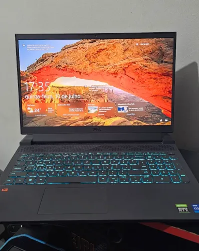 Notebook Gamer Dell G15 - 16GB de RAM - i7 - RTX 3060 - SSD 512
