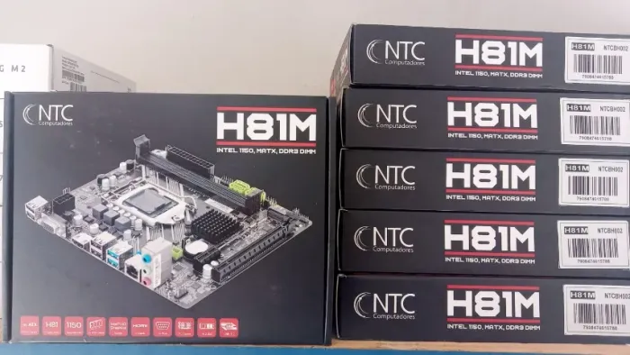 PLACA MÃE NTC H81M INTEL 1150 NOVO LACRADO FRETE GRÁTIS PARA MACEIÓ