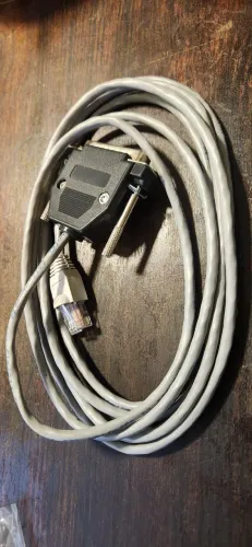 DB25 macho para RJ45 macho Ethernet modem console cabo 1M - cabo adaptador serial para Eth