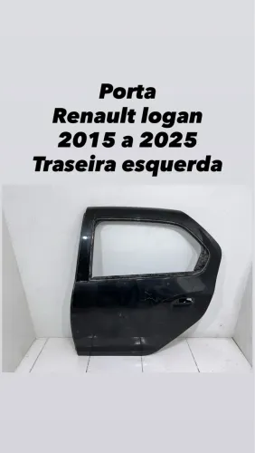 Porta traseira esquerda Renault logan 2015 a 2025