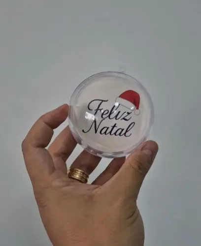 Kit 50 Bolas de Natal Personalizadas