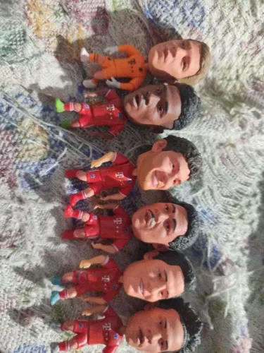 Bonecos de Futebol - Coleção Completa! 6 bonecos Bayer 