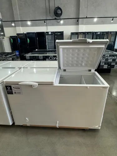Freezer horizontal 2 tampas 503litros 2 anos de garantia 