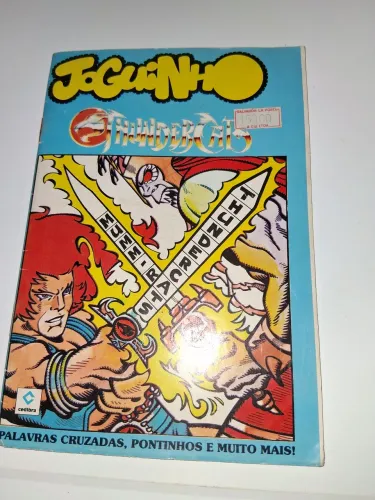 Revista de palavras cruzadas dos thundercats, editora cedibra original dos anos 80