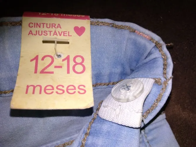 Calça jeans infantil 12-18 meses Ajustável C&A