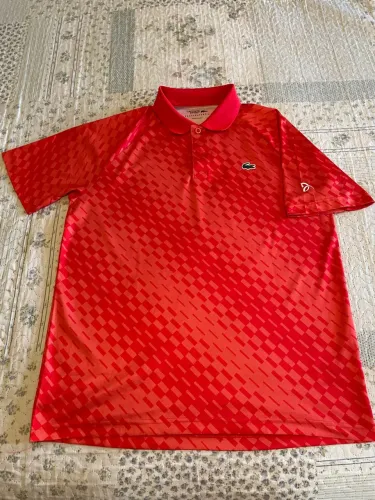 Camisa Novak Djokovic Polo Lacoste Vermelha 