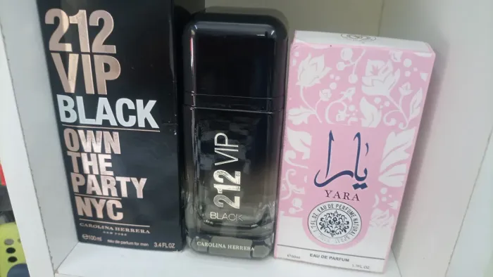 PERFUME IMPORTADO 212 BLACK 100 ML GANHE UM YARA ROSE DE 50 ML