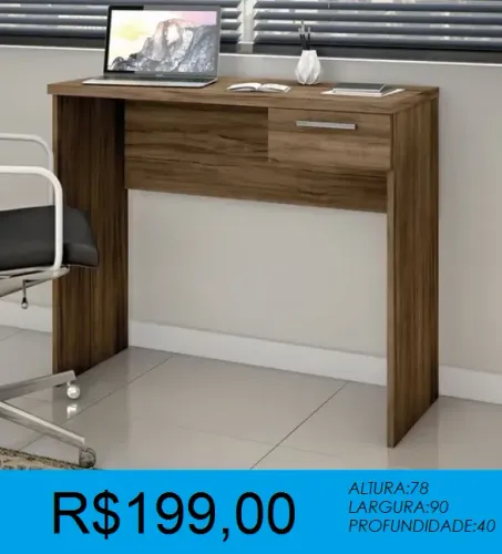 Escrivaninha mesa de computador notebook - Entrega e montagem gratis