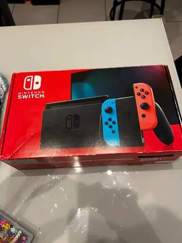 Nintendo Switch completo sem detalhes aceito trocas