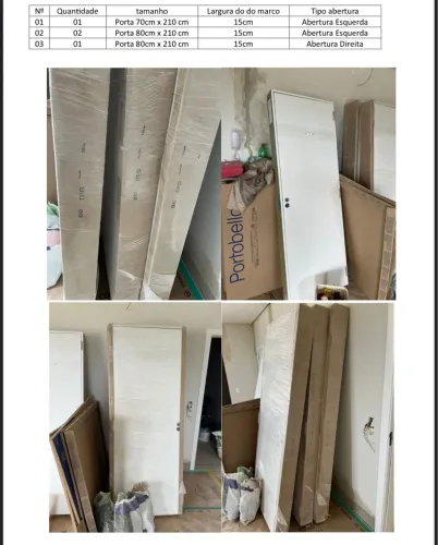 4 portas brancas - NOVAS -
