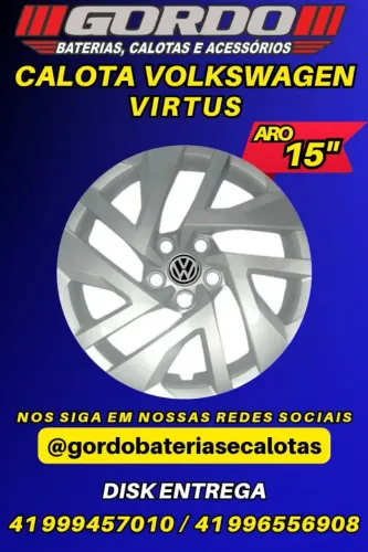 jogo de calota virtus aro 15 para roda 5 furos modelo original