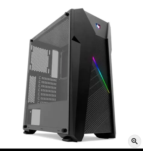 Gabinetete Gamer Pichau Kronen RGB Lateral Vidro Temp, PGKN-01 RGB
