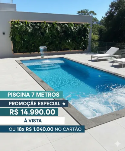 Piscina em fibra