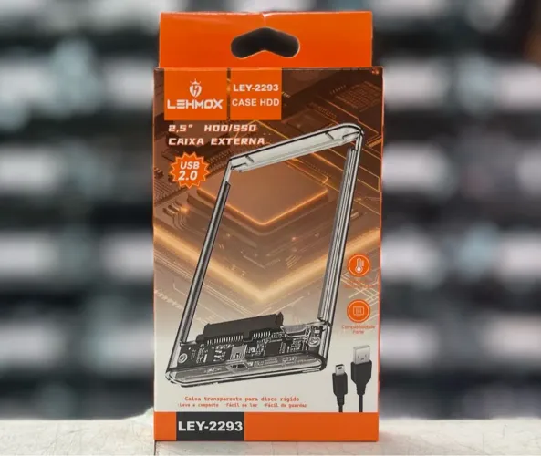Case para hd 2.0 Transparente lehmox