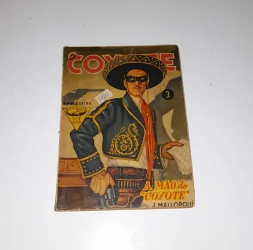 Revista O Coyote,Numero 3,A Mão Do Coyote,80 Páginas,Editora Monterrey,1959,