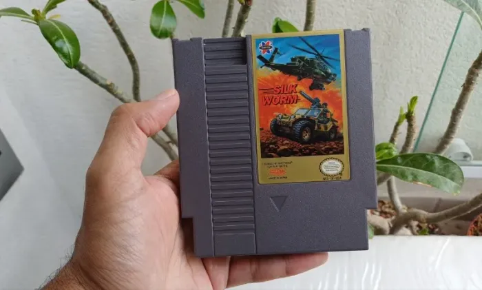 Cartucho Silk Worm Nintendo Nes, Nave, Impecável Raro
