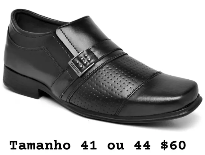 Sapato Social Masculino Preto - Tamanho 37 38 39 40 42