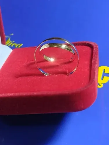 Par Alianças Casamento 2 Gramas Ouro 18 Kilates 2.5 mm Maciça