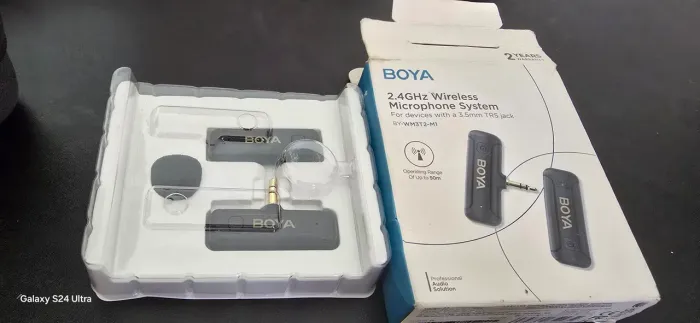 Microfone Boya Insta X4 + Adaptador insta360 X4