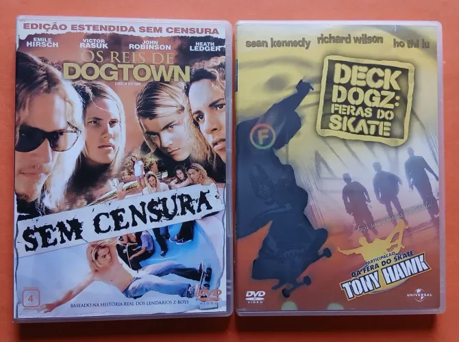 Dvd Os Reis de Dogtown + Deck Dogz  Feras do Skate