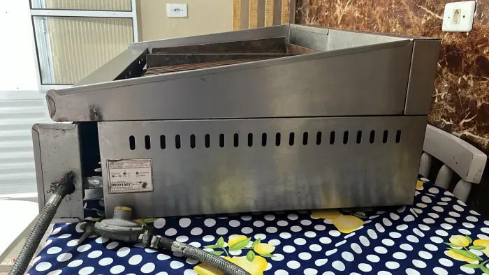 Chapa com grelha a gás 