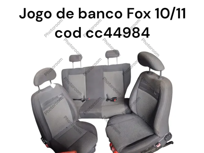 Jogo de Banco Fox 10/11 - Preto