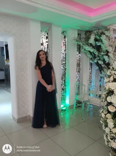 Vestido Longo Azul Escuro - Novo