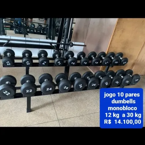 Kit dumbells  12 a 30 kg