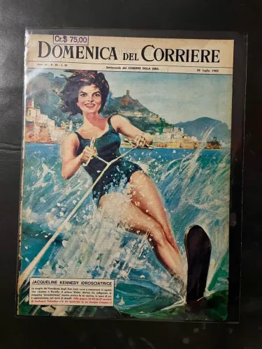 Capas originais antigas da Revista Domenica Dell Corriere
