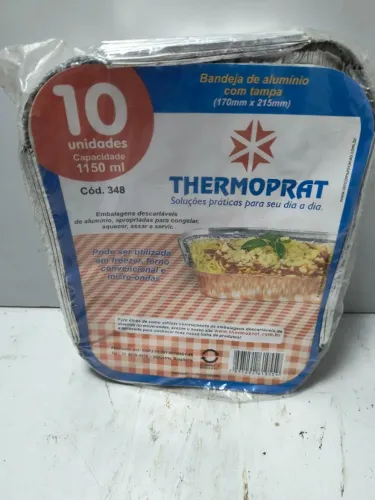 Embalagens Descartaveis 10 Unidades 1.150ml Thermoprat 17x21cm