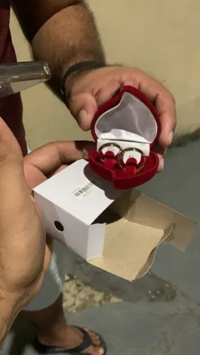 (QUEIMA DE ESTOQUE) AÇO INOXIDÁVEL Alianças de Casamento Folheadas a Ouro