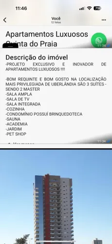Apartamento ao lado praia clube