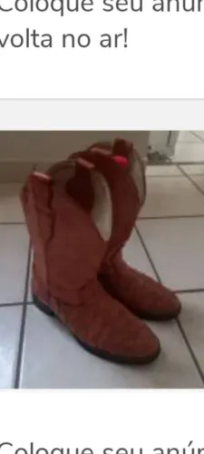 Bota de couro n38  * 