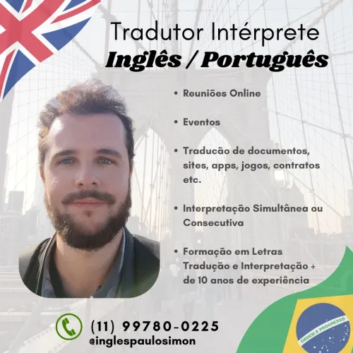 Tradutor Intérprete Inglês Português 
