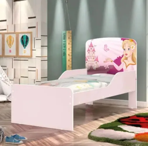 Cama infantil rosa 