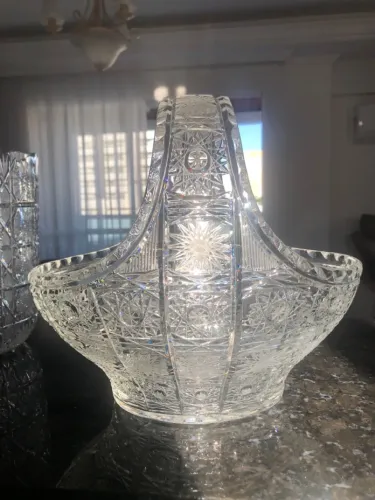 Cesta de cristal Bohemia Czech