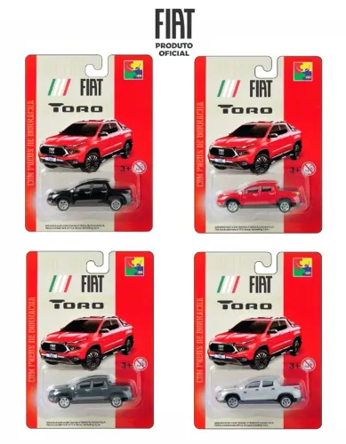 Caixa com 72 miniaturas Fiat Toro - CKS - 1/64