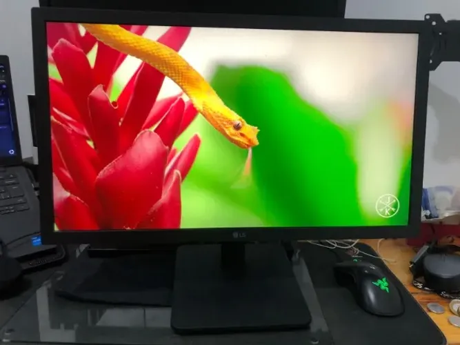 Monitor Gamer LG 21,5'' VA FHD 75Hz HDMI FreeSync Inclinação Bivolt Preto 22MP410-B.AWZM