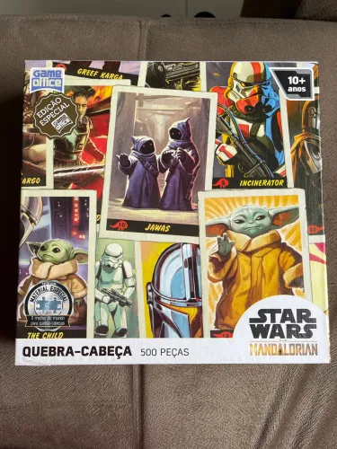 Quebra cabeça star wars mandalorian 500pecas 
